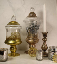 Enchanting Glittered Lidded Jars