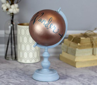 Globe with Matte Metallic and Chalky Finish