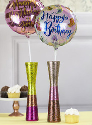 Festive Balloon Weight Vases