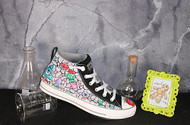 Monster Graffiti Shoes with Line Work