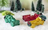 Vintage Cars with Christmas Trees