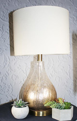 Chic and Elegant Table Lamps with Galaxy Glitter