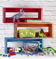 Colorful Glitter Stackable Crates