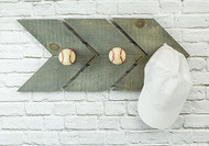 Vintage Baseball Hanging Rack