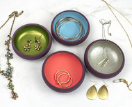 Chalky Finished Jewelry Dishes