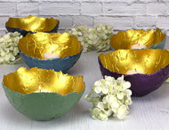 Decorative Bowls with Texture and Gold