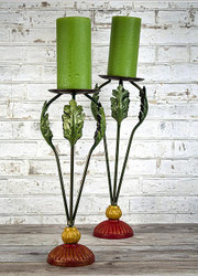 African Safari-Style Candleholders