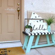 Outdoor Welcome Bench