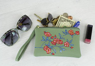 Wild Rose Wristlet with Extreme Sheen