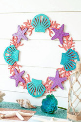 Galaxy Glitter Mermaid Wreath