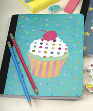 Decoupaged Cupcake Composition Notebook