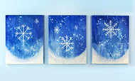 Mantle Art Snowflake Triptych