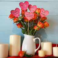 Hand-Painted Bouquet of Romantic Messages