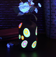 Mod Black Light Neon Vase