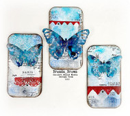 A Trio of Mixed Media Butterflies