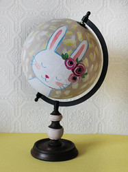 Easter Bunny Globe