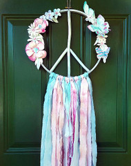 Boho Peace Sign Door Hanger