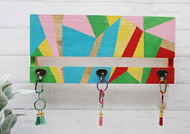 Bright-n'-Bold Geometric Key Holder