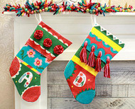 Playful, Colorful Christmas Stockings