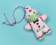 2020 Masked Gingerbread Man Ornament