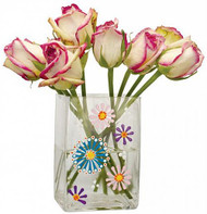 Spring Flower Glass Vase