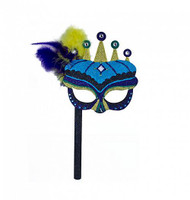 Festive Mardi Gras Crowned Mask