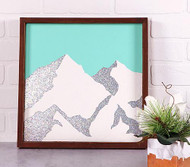 DIY Minimal Mountain Art