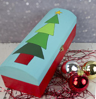 Christmas Tree Wooden Wine Trunk