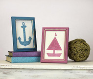 Blue and Pink Nautical Frames