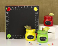 Teacher's Alphabet and Apples Chalkboard