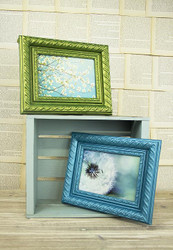 Turquoise Metallic Frame