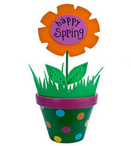 Happy and Bright Spring Flower Pot