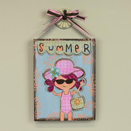 Summer Girl Wall Art Decor