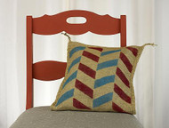 Modern Zig-Zag Stenciled Pillow