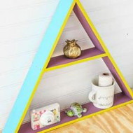 Colorblock Triangle Shelf