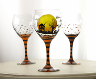 Ghostly Haunted House Glasses