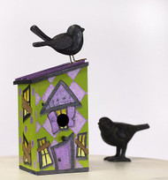 Spooky Glitter Birdhouse