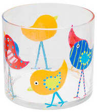 Colorful Baby Birds Cylinder