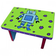 Boy Robot Stool in bright colors.