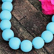 Chalky Finish Beaded Necklace