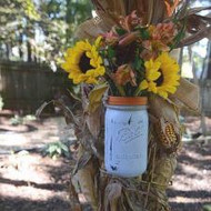 Fall Hanging Mason Jar Vases