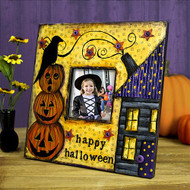 Halloween House Mixed Media Frame