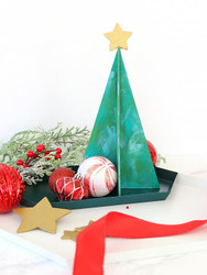 Modern Metallic Christmas Tree