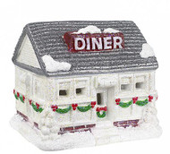 Snow-Covered Diner for your Christmas Village