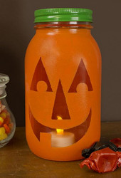 Jack O' Lantern Canning Jar