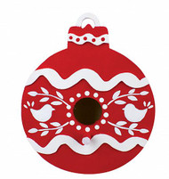 Red Birdhouse Ornament