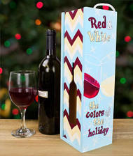 Red and White Holiday Wine Box