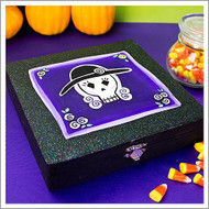 Shimmery Skull Jewelry Box