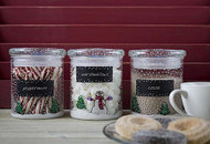 Snowman Canister Trio with Chalkboard Labels