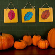 Bright Leaf Wall Tile Trio